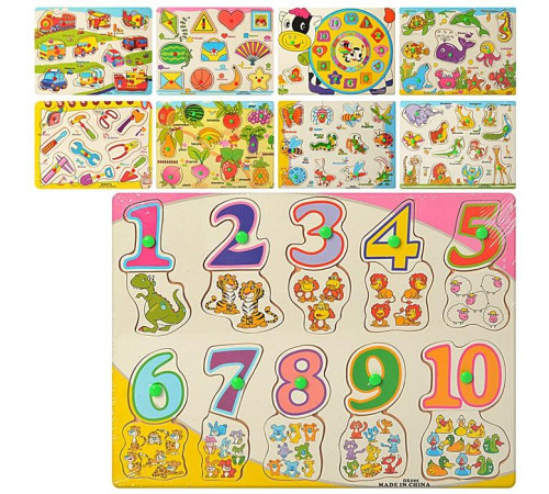 Деревянная игрушка Рамка-вкладыш (MD2533)